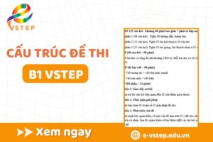 Cấu trúc đề thi VSTEP B1