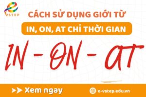 giới từ in on at chỉ thời gian